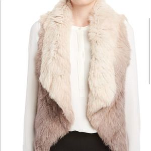 Love Token ombré Rabbit Fur Vest
